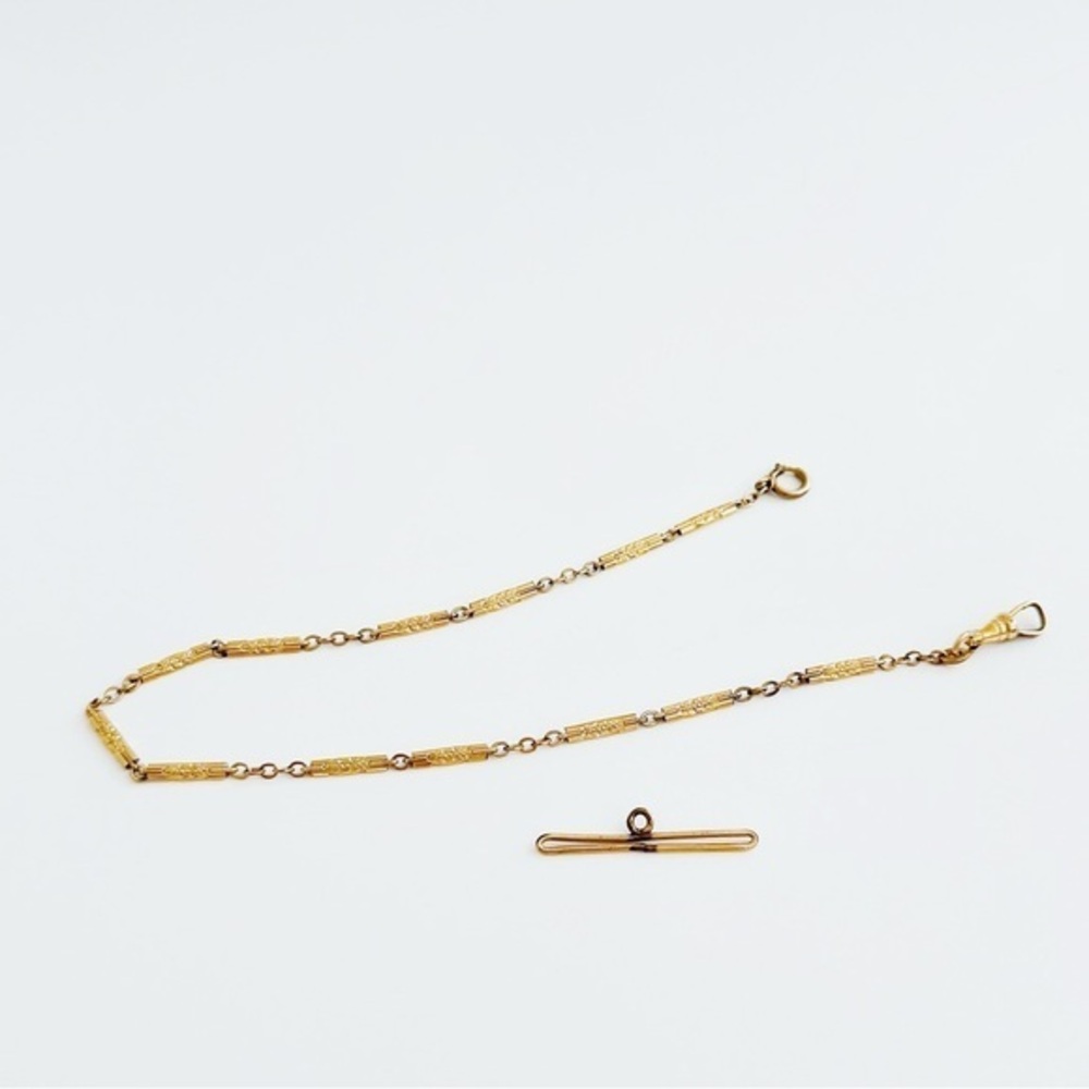 Antique Gold-Filled Single Pocket Watch Chain​
